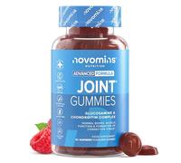 Joint Gummies - Glucosamine and Chondroitin High Strength - Turmeric, Vitamin D, E & C, Glucosamine Sulphate & Chondroitin - Joint Care Supplements for Women and Men - 1 Month Supply - Novomins