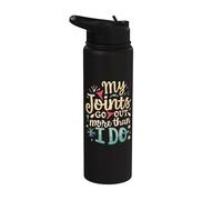 Joint Hypermobility Funny My Joints go Out More Than I do Stainless Steel Insulated Water Bottle