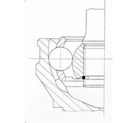 Joint Kit, drive shaf SPIDAN 36474 for AUDI A3 (8P1) 2 2003-2008