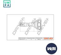 Driveshaft CV joint DP2110.10.1173 Drve+ for ALFA ROMEO FIAT CITROËN PEUGEOT