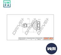 Driveshaft CV joint DP2110.10.1176 Drve+ for FIAT DOBLO MPV DOBLO Box Body/MPV