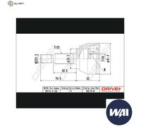 JOINT KIT DRIVE SHAFT DP2110.10.1222 FOR FORD EYPC/EYPA/EYPD/EYPB 1.8L 4cyl