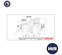 JOINT KIT DRIVE SHAFT DP2110.10.1232 FOR VW SEAT FORD ADY/ATM 2.0L AJH 1.8L 4cyl