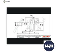 JOINT KIT DRIVE SHAFT DP2110.10.1372 FOR RENAULT MASTER/II/Platform/Chassis 2.5L