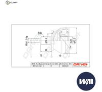 Drve+ DP2110.10.1424 Joint Kit, drive shaft for AUDI,SEAT,SKODA,VW