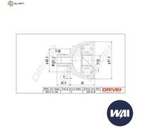 JOINT KIT DRIVE SHAFT DP2110.10.1496 FOR VW TRANSPORTER/T4/Platform/Chassis 2.0L