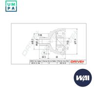 JOINT KIT DRIVE SHAFT DP2110.10.1496 FOR VW TRANSPORTER/T4/Platform/Chassis 2.0L