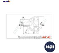 Driveshaft CV joint DP2110.10.1510 Drve+ for VW TRANSPORTER Mk IV Van