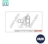 Driveshaft CV joint DP2110.10.1537 Drve+ for VW SEAT SKODA AUDI CUPRA
