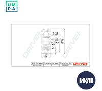JOINT KIT DRIVE SHAFT DP2110.10.1651 FOR SKODA VW GOLF/II/III SCIROCCO JETTA
