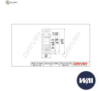 JOINT KIT DRIVE SHAFT DP2110.10.1651 FOR SKODA VW GOLF/II/III SCIROCCO JETTA
