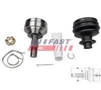 Driveshaft CV joint Wheel Side CV Joint FT25089K FAST for CITROËN PEUGEOT