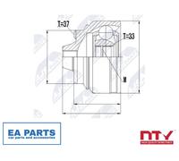 Joint Kit, drive shaft for BMW F25 F26 NTY NPZ-BM-008