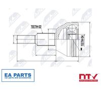 Joint Kit, drive shaft for CHRYSLER PACIFICA NTY NPZ-CH-007 fits Wheel Side