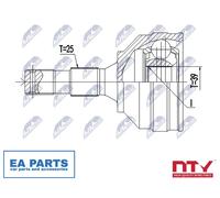 Joint Kit, drive shaft for CITROËN BERLINGO C-ELYSEE C3 C4 NTY NPZ-PE-029