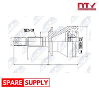 JOINT KIT, DRIVE SHAFT FOR DAIHATSU BEGO NTY NPZ-DA-013 FITS WHEEL SIDE