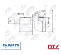 Joint Kit, drive shaft for FIAT DUCATO NTY NPZ-FT-019 fits Wheel Side
