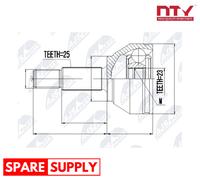 JOINT KIT, DRIVE SHAFT FOR FORD FIESTA FOCUS NTY NPZ-FR-019 FITS WHEEL SIDE