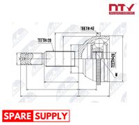 JOINT KIT, DRIVE SHAFT FOR FORD NTY NPZ-FR-037