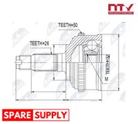 JOINT KIT, DRIVE SHAFT FOR HONDA NTY NPZ-HD-031