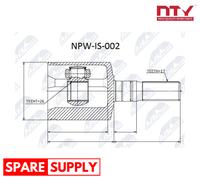 JOINT KIT, DRIVE SHAFT FOR ISUZU BIGHORN NTY NPW-IS-002 FITS FRONT AXLE LEFT