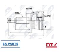 Joint Kit, drive shaft for KIA SPORTAGE NTY NPZ-KA-353