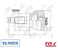 Joint Kit, drive shaft for MAZDA 3 NTY NPZ-MZ-047