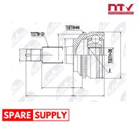 JOINT KIT, DRIVE SHAFT FOR MAZDA NTY NPZ-MZ-019