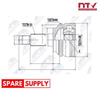 JOINT KIT, DRIVE SHAFT FOR MAZDA NTY NPZ-MZ-019