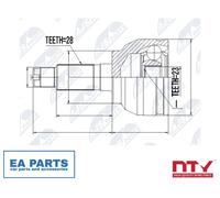 Joint Kit, drive shaft for MAZDA NTY NPZ-MZ-047 NEW