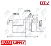 JOINT KIT, DRIVE SHAFT FOR MAZDA TRIBUTE NTY NPZ-MZ-028 FITS FRONT AXLE LEFT