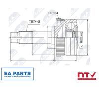 Joint Kit, drive shaft for MERCEDES-BENZ W461 W463 NTY NPZ-ME-011