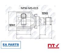 Joint Kit, drive shaft for MITSUBISHI COLT NTY NPW-MS-015