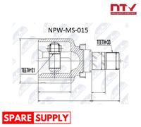 JOINT KIT, DRIVE SHAFT FOR MITSUBISHI SMART NTY NPW-MS-015