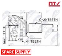 OUTER CV JOINT FOR NISSAN X-TRAIL T30 01-06, MAXIMA A33 00-