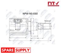 JOINT KIT, DRIVE SHAFT FOR NISSAN NTY NPW-NS-030