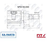 Joint Kit, drive shaft for NISSAN NTY NPW-NS-030 TOP