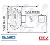 Joint Kit, drive shaft for NISSAN PATROL GR NTY NPZ-NS-049 fits Wheel Side