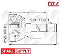 JOINT KIT, DRIVE SHAFT FOR NISSAN PATROL GR NTY NPZ-NS-049 FITS WHEEL SIDE