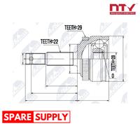 JOINT KIT, DRIVE SHAFT FOR OPEL VAUXHALL NTY NPZ-PL-007