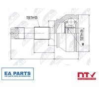 Joint Kit, drive shaft for PEUGEOT BOXER Bus MANAGER Bus NTY NPZ-FT-038