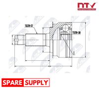 JOINT KIT, DRIVE SHAFT FOR SUBARU NTY NPZ-SB-024