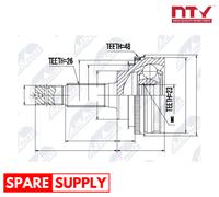 JOINT KIT, DRIVE SHAFT FOR TOYOTA CARINA NTY NPZ-TY-016 FITS WHEEL SIDE