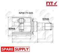 JOINT KIT, DRIVE SHAFT FOR TOYOTA LEXUS NTY NPW-TY-045