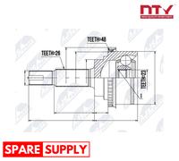 JOINT KIT, DRIVE SHAFT FOR TOYOTA LEXUS NTY NPZ-TY-075