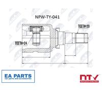 Joint Kit, drive shaft for TOYOTA VITZ NTY NPW-TY-041 fits Transmission Sided