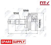 JOINT KIT, DRIVE SHAFT FOR VAUXHALL OPEL NTY NPZ-PL-015