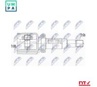 NTY NPW-FR-116 Joint kit, drive shaft