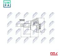 NTY NPZ-SK-003 Joint kit, drive shaft