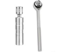 Joint Magnetic Spark Wrench, Chrome Vanadium Steel Compact And Lightweight Spark Puller Spark Removal Tools(3/8 ratchet wrench+16mm socket)